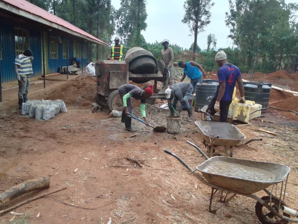 Senior Secondary Construction Continues at Amani School